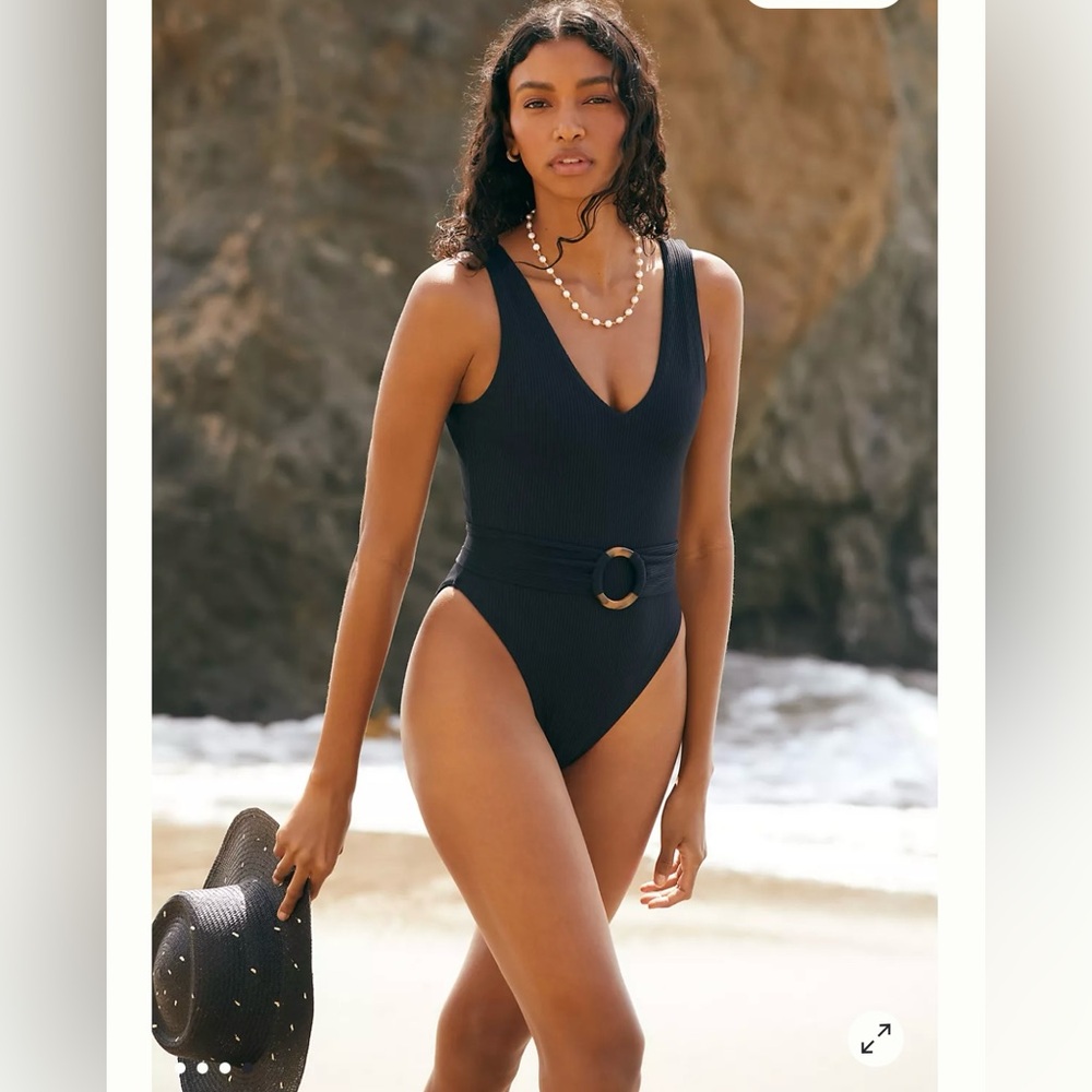 New Montce Kim Rib One Piece Swimsuit